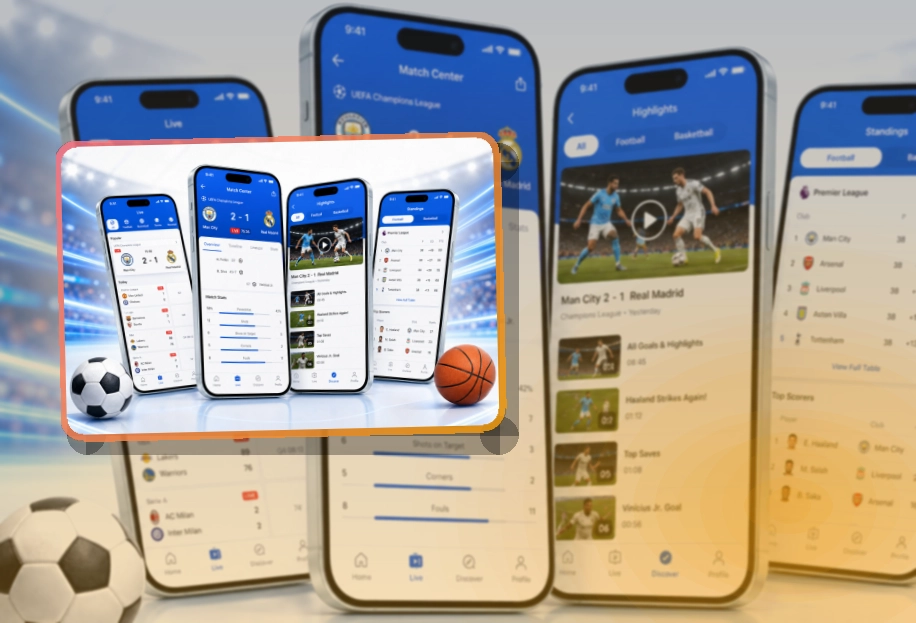 雷速 App使用亮点,比赛日更方便,常用入口更直观 页面展示